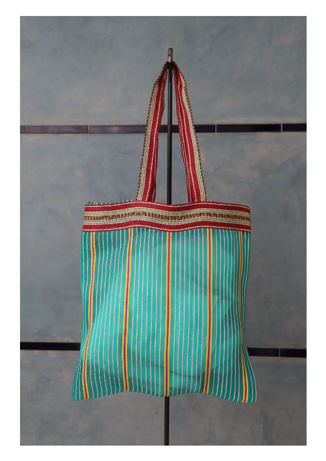 Bolsa nylon verde agua