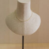Collar de plata, chapado en oro, con perlas 