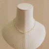 Collar de plata, chapado en oro, con perlas 