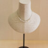 Collar de plata chapado en oro,  con colgantes de piedra natural 