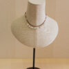 Collar de plata chapado en oro, con mini colgantes de piedras naturales