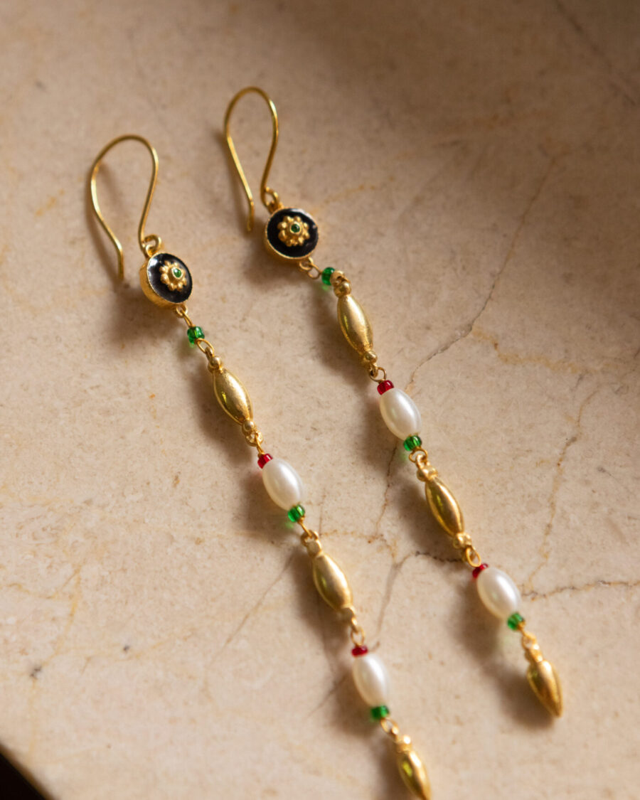 Pendientes de Plata Chapado en Oro