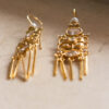 Pendientes de plata chapados en oro 
